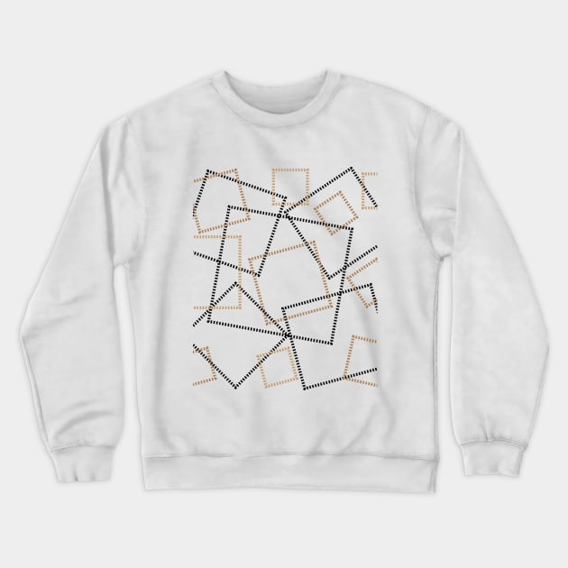 Modern Minimalist Geometric squares Crewneck Sweatshirt by The-Doodles-of-Thei